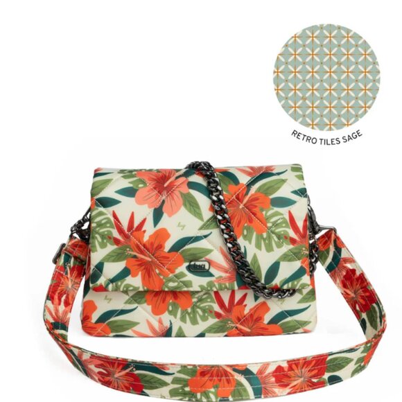 lug Handbags - Brand New Lug Plie Shoulder/Crossbody Handbag in Beautiful Lush Luah